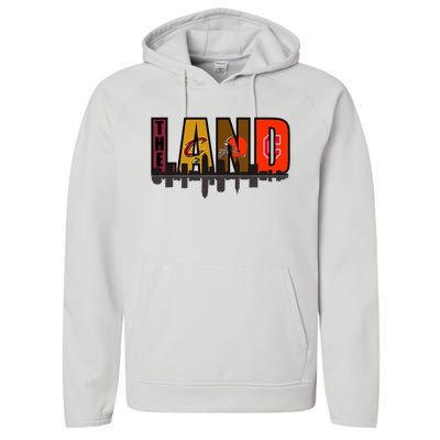 The Land Sports Fan Gear Performance Fleece Hoodie