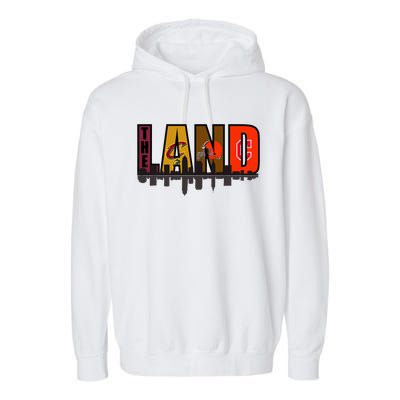 The Land Sports Fan Gear Garment-Dyed Fleece Hoodie