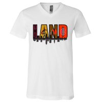 The Land Sports Fan Gear V-Neck T-Shirt