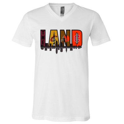 The Land Sports Fan Gear V-Neck T-Shirt