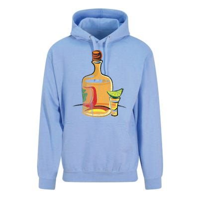 Tequila Lime Salt Tequila Bottle Lover Gift Unisex Surf Hoodie