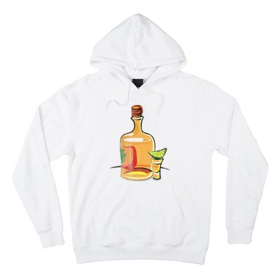 Tequila Lime Salt Tequila Bottle Lover Gift Hoodie