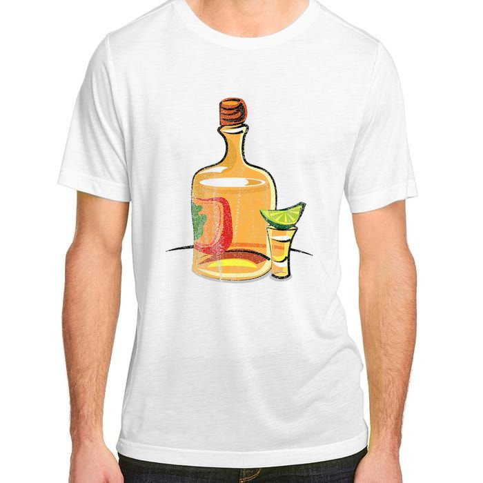 Tequila Lime Salt Tequila Bottle Lover Gift Adult ChromaSoft Performance T-Shirt