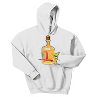 Tequila Lime Salt Tequila Bottle Lover Gift Kids Hoodie