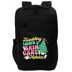 Twinkling Lights & Skin Care Advice Dermatology Nurse Xmas Impact Tech Backpack