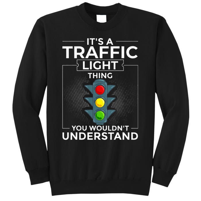 Traffic Light Sign Green Yellow Red Stop Stoplight Sweatshirt