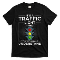 Traffic Light Sign Green Yellow Red Stop Stoplight T-Shirt