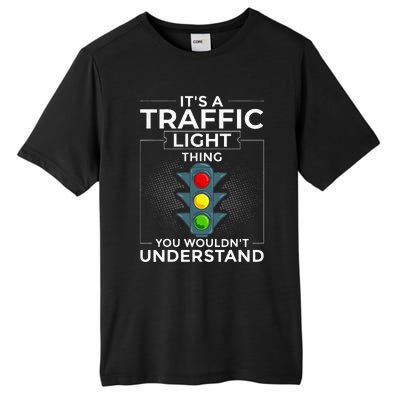 Traffic Light Sign Green Yellow Red Stop Stoplight Tall Fusion ChromaSoft Performance T-Shirt