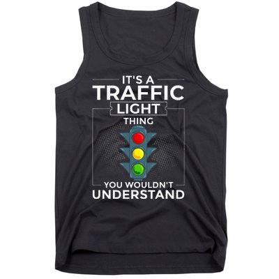 Traffic Light Sign Green Yellow Red Stop Stoplight Tank Top