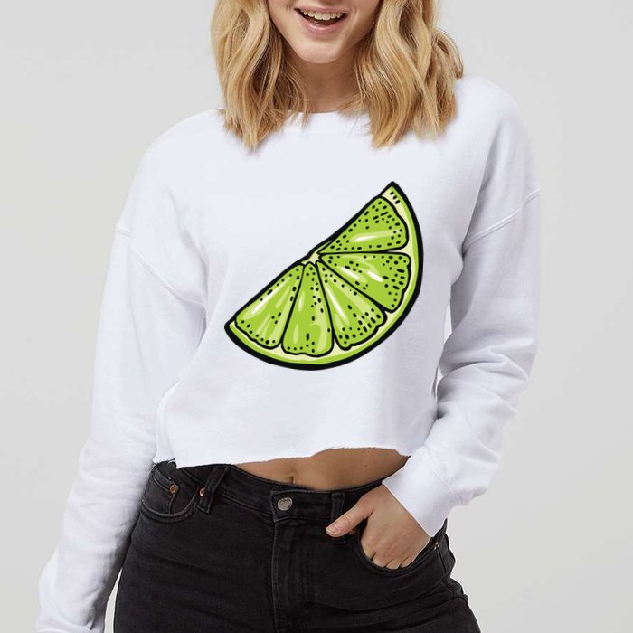 Tequila Lime Salt Halloween Costume Group Matching Cropped Pullover Crew