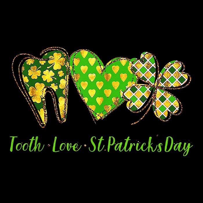 Tooth Love St Patricks Day Dental Hygiene Hygienist Dentist Flatbill Hat