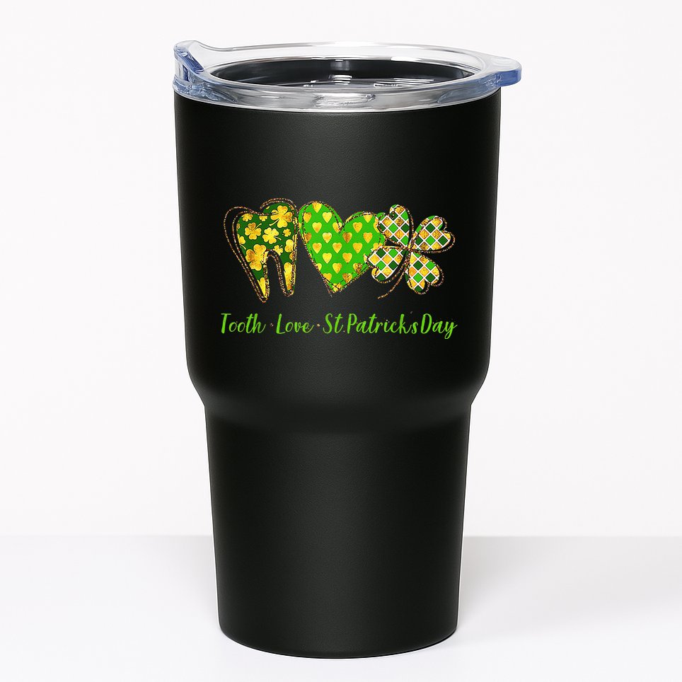 Tooth Love St Patricks Day Dental Hygiene Hygienist Dentist Tumbler