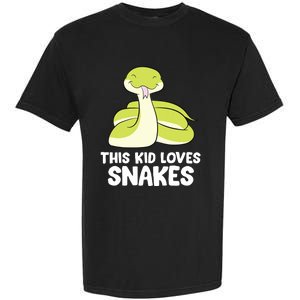 This Loves Snakes Toddlers Snakes Garment-Dyed Heavyweight T-Shirt