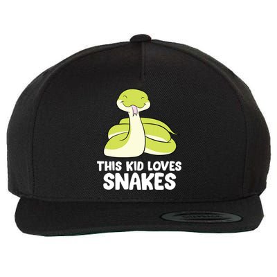 This Loves Snakes Toddlers Snakes Wool Snapback Cap