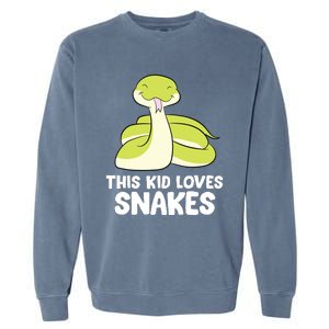 This Loves Snakes Toddlers Snakes Garment-Dyed Sweatshirt