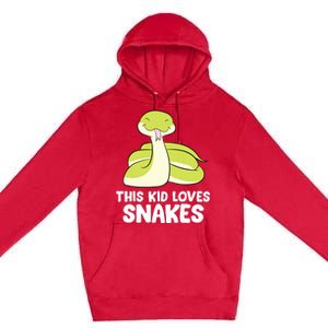 This Loves Snakes Toddlers Snakes Premium Pullover Hoodie