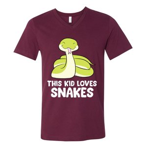 This Loves Snakes Toddlers Snakes V-Neck T-Shirt