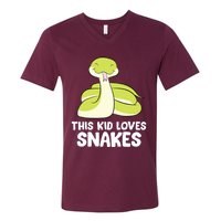 This Loves Snakes Toddlers Snakes V-Neck T-Shirt