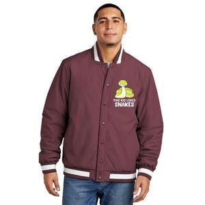 This Loves Snakes Toddlers Snakes Insulated Varsity Jacket