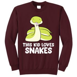 This Loves Snakes Toddlers Snakes Tall Sweatshirt