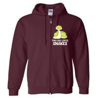 This Loves Snakes Toddlers Snakes Full Zip Hoodie