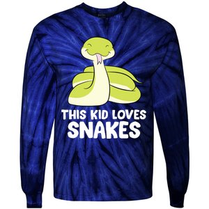 This Loves Snakes Toddlers Snakes Tie-Dye Long Sleeve Shirt