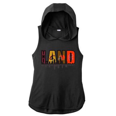 The Land Sports Fan Gear Ladies PosiCharge Tri-Blend Wicking Draft Hoodie Tank