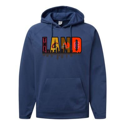 The Land Sports Fan Gear Performance Fleece Hoodie