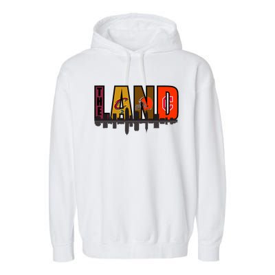 The Land Sports Fan Gear Garment-Dyed Fleece Hoodie