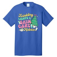 Twinkling Lights & Skin Care Advice Dermatology Nurse Xmas Tall T-Shirt