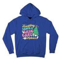 Twinkling Lights & Skin Care Advice Dermatology Nurse Xmas Tall Hoodie