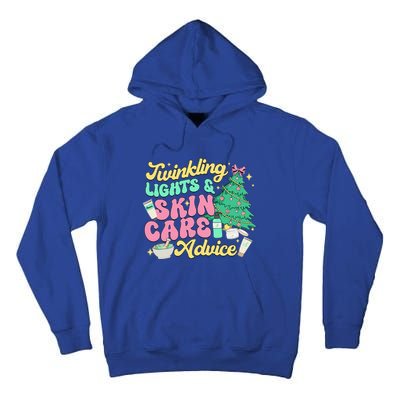 Twinkling Lights & Skin Care Advice Dermatology Nurse Xmas Tall Hoodie