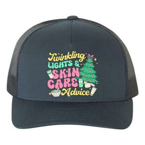 Twinkling Lights & Skin Care Advice Dermatology Nurse Xmas Yupoong Adult 5-Panel Trucker Hat