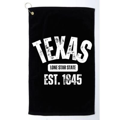 Texas Lone Star State Est 1845 Platinum Collection Golf Towel