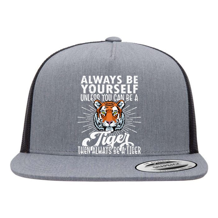 Tiger Lover S Funny Tiger Tee Tiger Gifts Tiger Flat Bill Trucker Hat