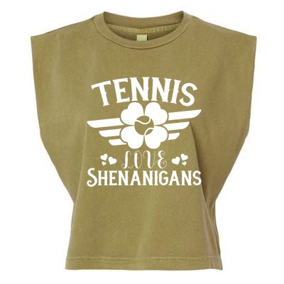 Tennis Love Shenanigans Great Gift St Patrick Day Gift Garment-Dyed Women's Muscle Tee