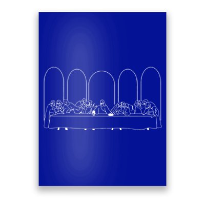 The Last Supper Christian Modern Line Art Cool Gift Poster