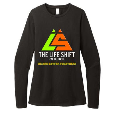 The Life Shift Church Church Logo Design 2 Womens CVC Long Sleeve Shirt