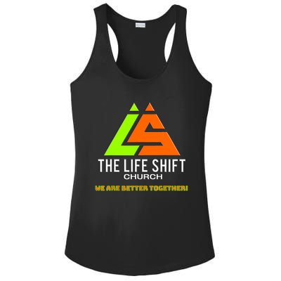 The Life Shift Church Church Logo Design 2 Ladies PosiCharge Competitor Racerback Tank