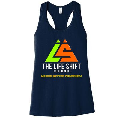 The Life Shift Church Church Logo Design 2 Women's Racerback Tank