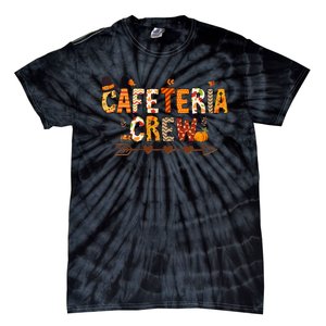 Thankful Lunch Squad Cafeteria Crew Fall Autumn Thanksgiving Tie-Dye T-Shirt