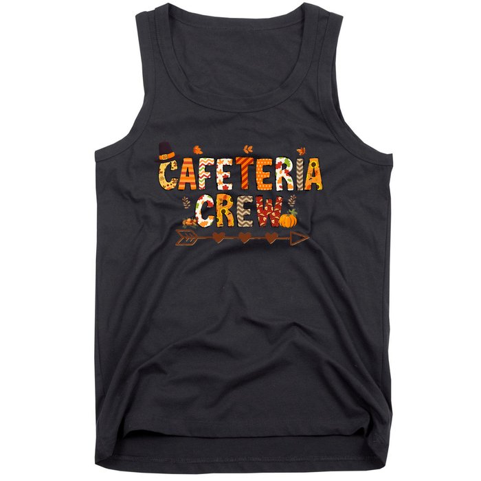 Thankful Lunch Squad Cafeteria Crew Fall Autumn Thanksgiving Tank Top