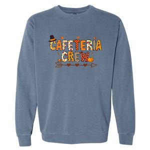 Thankful Lunch Squad Cafeteria Crew Fall Autumn Thanksgiving Garment-Dyed Sweatshirt