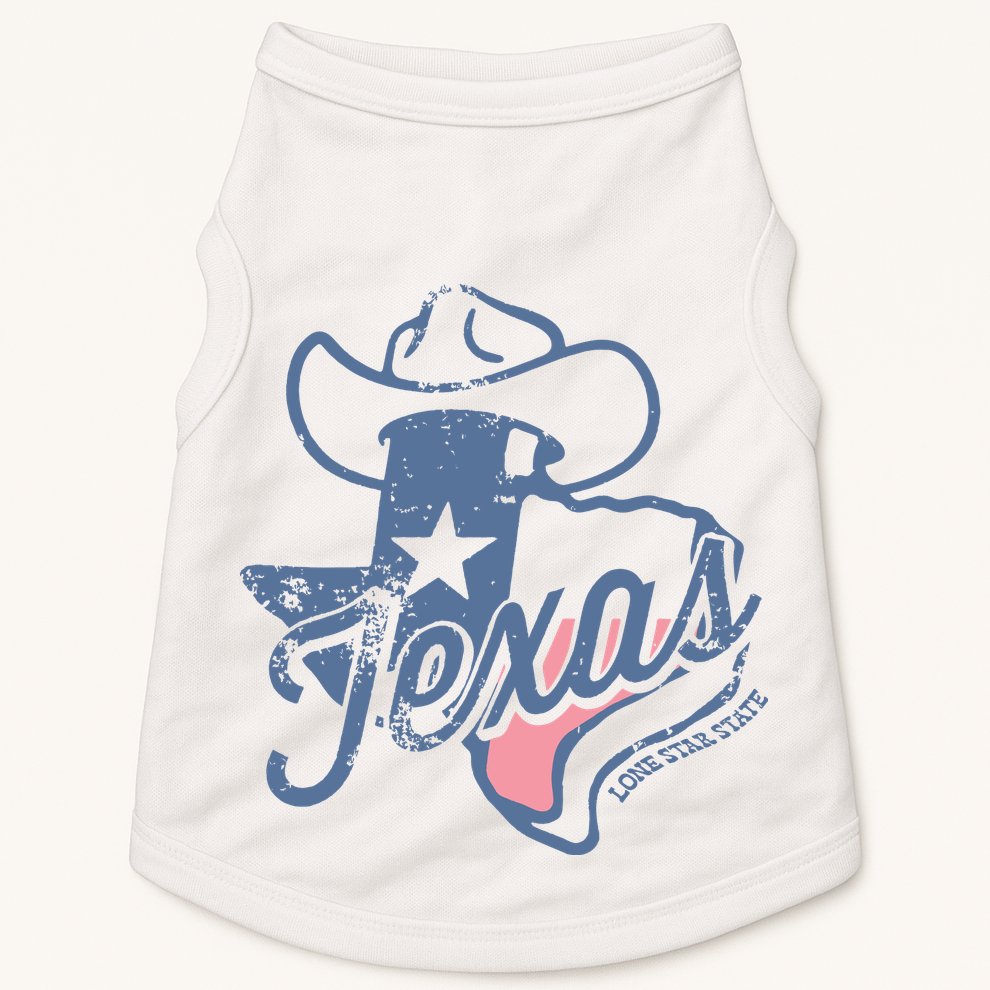 Texas Lone Star State Doggie Tank