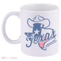 Texas Lone Star State 11oz C Handle Ceramic Mug