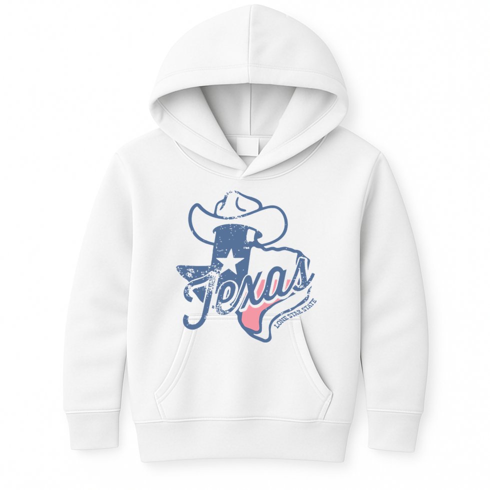 Texas Lone Star State Kids Hoodie