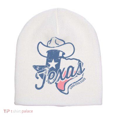 Texas Lone Star State Short Acrylic Beanie