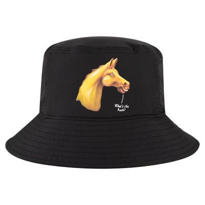 The Late Show Horse Whats The Rush Cool Comfort Performance Bucket Hat