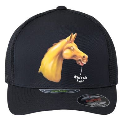 The Late Show Horse Whats The Rush Flexfit Unipanel Trucker Cap