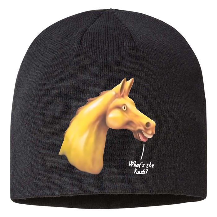 The Late Show Horse Whats The Rush Sustainable Beanie